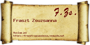 Fraszt Zsuzsanna névjegykártya
